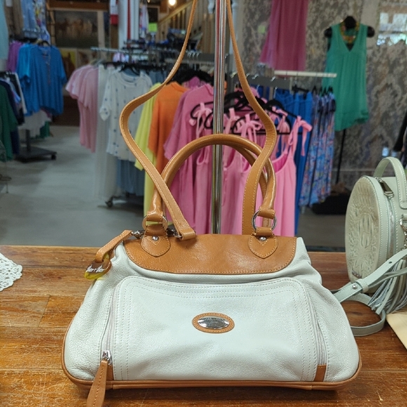 Barr & Barr Leather Satchel With Double Handles And Removable Shoulder Strap - Picture 1 of 10